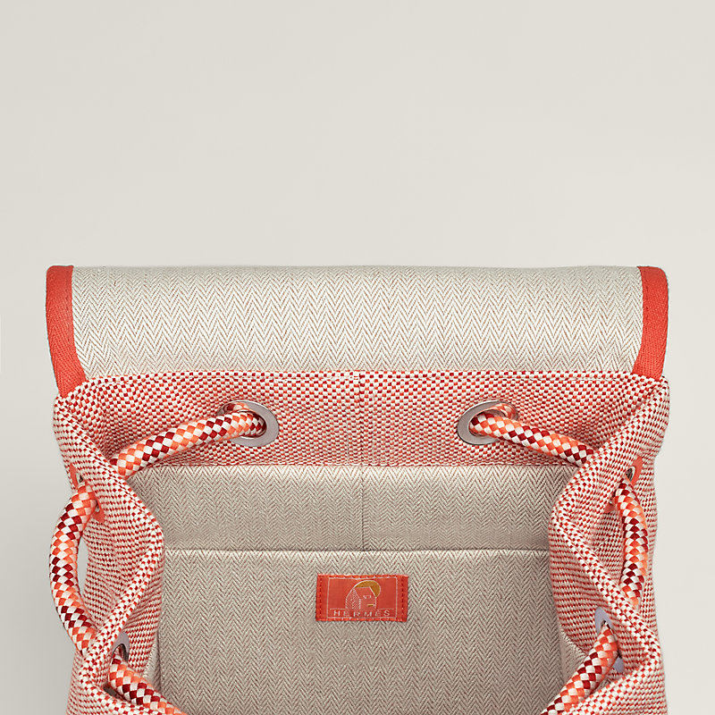 Les Cabanes backpack - Red | Hermès Singapore